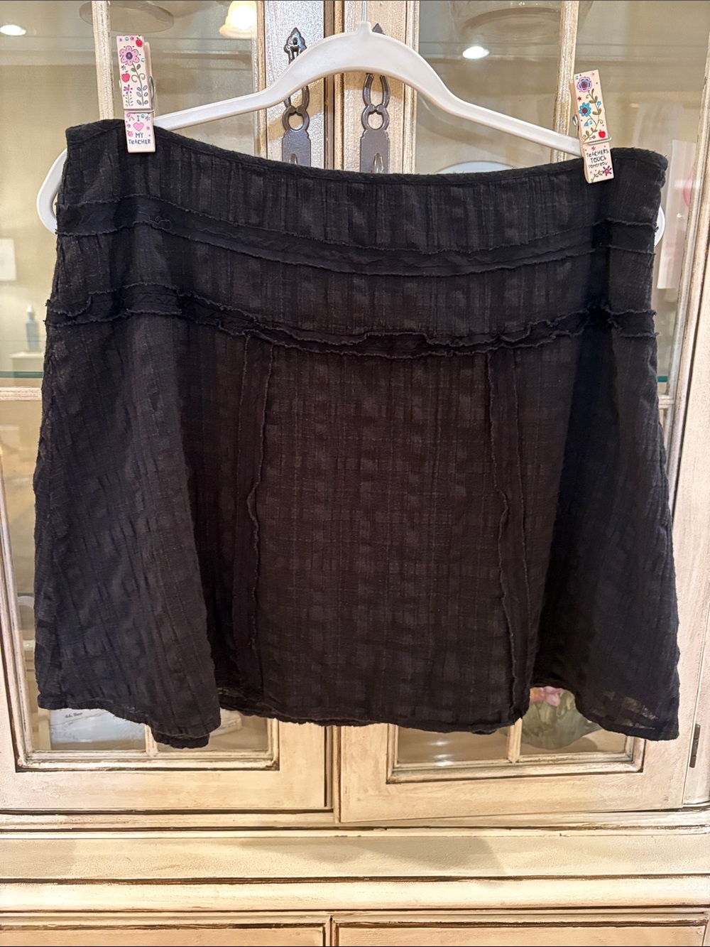 prAna Women's Aline Lined Black Skirt